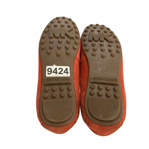 Michael Kors Womens  Size 5M rust Suede Leather driving Loafers Slip-On Shoes - Picture 7 of 8